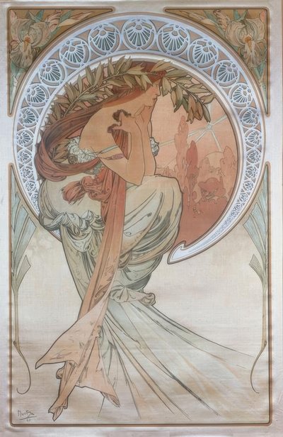 Poezja autorstwa Alphonse Mucha
