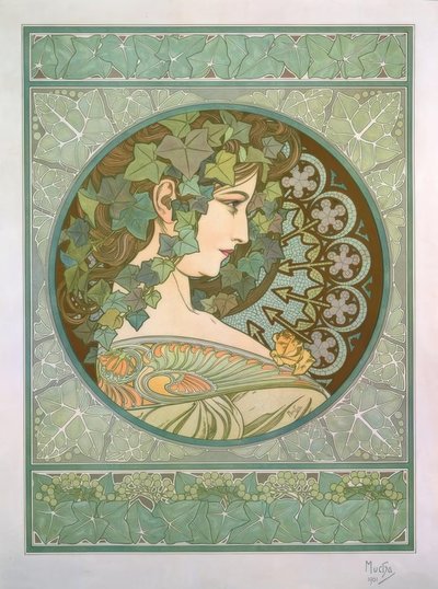 bluszcz autorstwa Alphonse Mucha