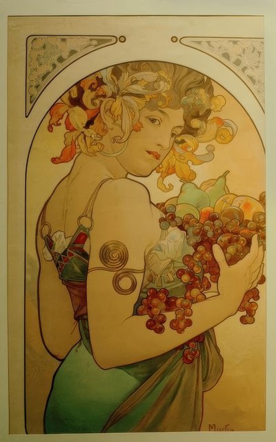 owoc autorstwa Alphonse Mucha