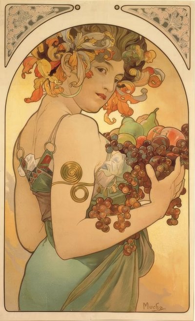 owoc autorstwa Alphonse Mucha