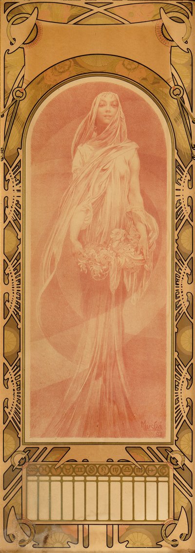 Inwokacja, 1897 autorstwa Alphonse Mucha