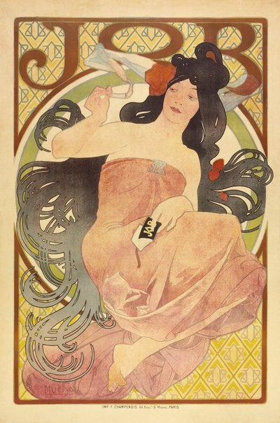 Praca, ok. 1897-98 autorstwa Alphonse Mucha
