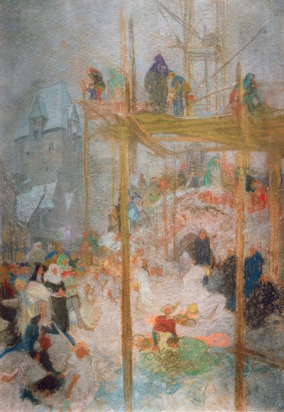 Johann Militsch z Kremsier / Studium do tryptyku A. Muchy autorstwa Alphonse Mucha