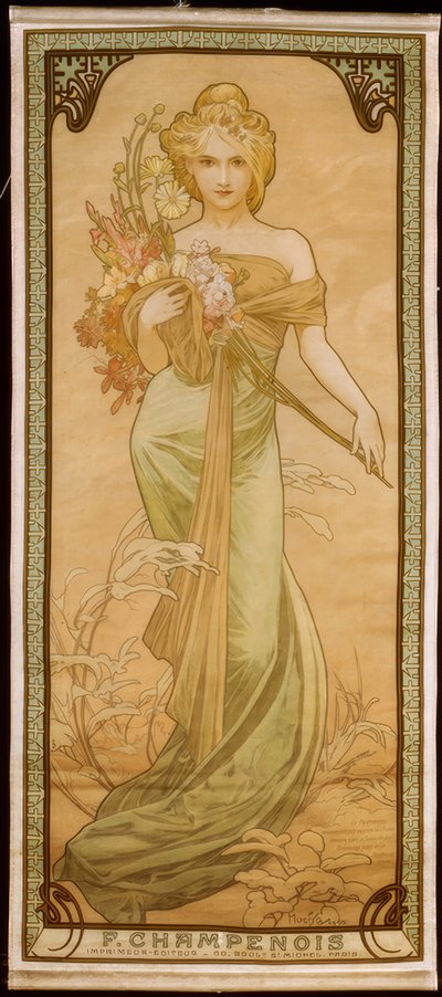 Wiosna autorstwa Alphonse Mucha