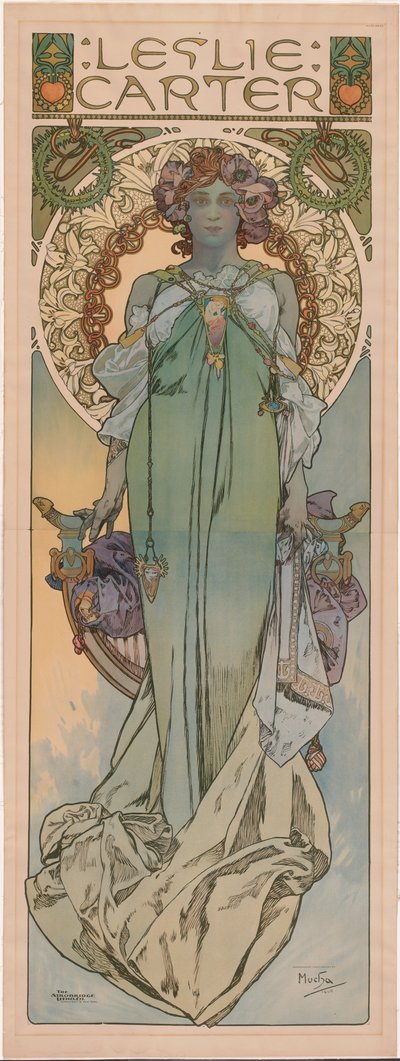 Leslie Carter autorstwa Alphonse Mucha