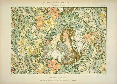 lilia autorstwa Alphonse Mucha