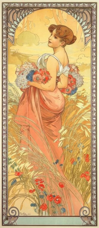 Lato autorstwa Alphonse Mucha
