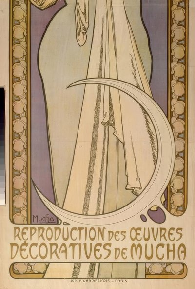 Lygie - Reprodukcja prac dekoracyjnych Muchy autorstwa Alphonse Mucha