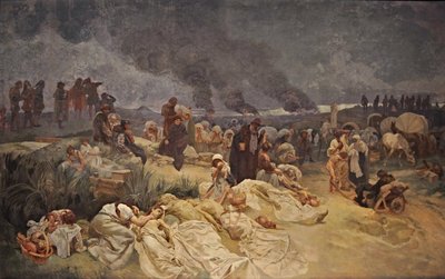 Petr Chełcicki w Vodnanach Cykl Epopeja słowiańska autorstwa Alphonse Mucha