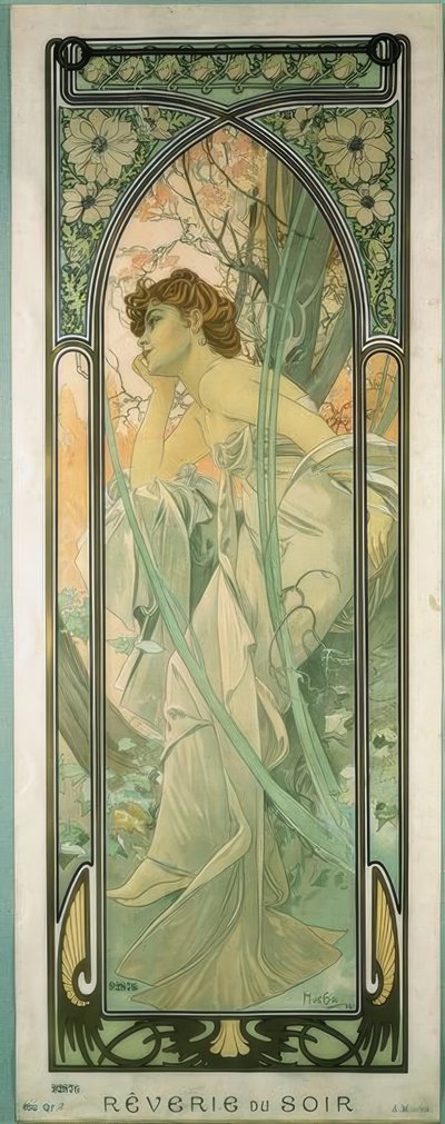 Wieczorne zadumy autorstwa Alphonse Mucha