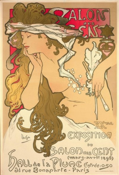 Salon des Cent autorstwa Alphonse Mucha