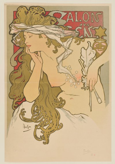 [Salon des Cent. Marzec–kwiecień 1896 r. (odbitka przed wydaniem)] autorstwa Alphonse Mucha
