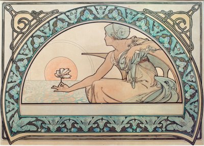 Seerose autorstwa Alphonse Mucha