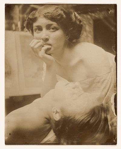 Studium do panelu dekoracyjnego, 1908 (odbitka żelatynowo-srebrowa) autorstwa Alphonse Mucha