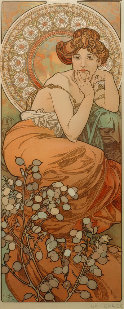 Topas autorstwa Alphonse Mucha