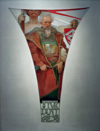 Bezkompromisowość - Jan Rohác z Dubá autorstwa Alphonse Mucha