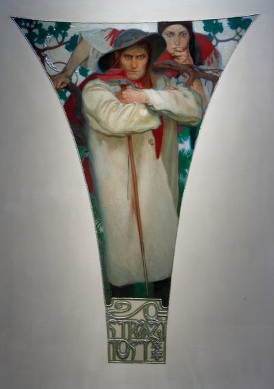 Czujność - Chodianie autorstwa Alphonse Mucha