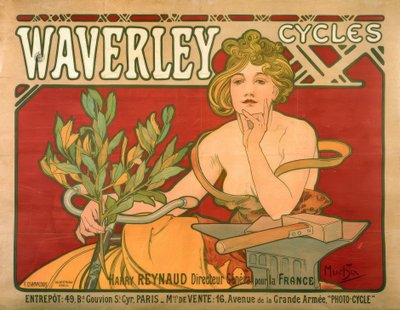 Cykle Waverley autorstwa Alphonse Mucha