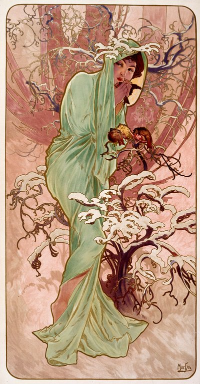 Zima 1896. autorstwa Alphonse Mucha