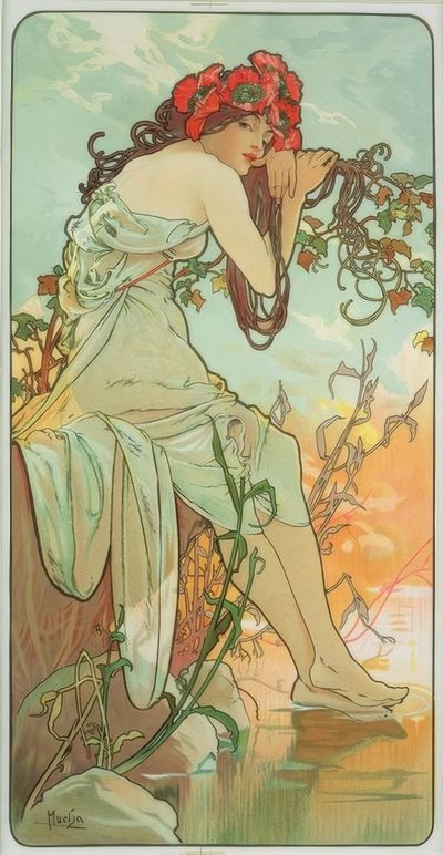 Lato autorstwa Alphonse Mucha