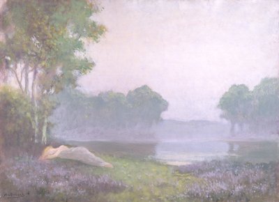 Śpiąc we wrzosach, poranek, 1935 autorstwa Alphonse Osbert