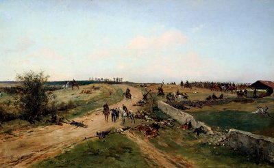 „Scena z wojny francusko-pruskiej, 1870”, XIX w. autorstwa Alphonse de Neuville