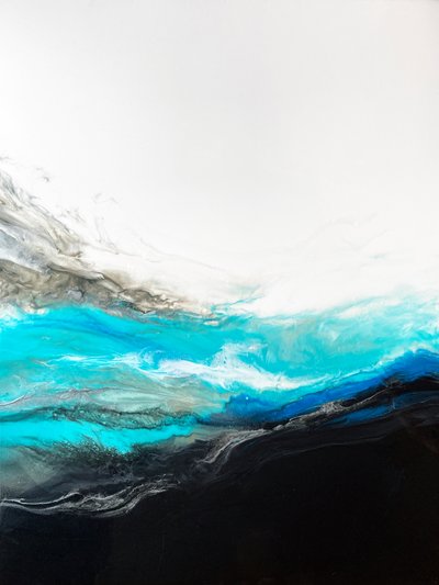 Abstrakcyjne fale głębokiego oceanu autorstwa Alyson Storms