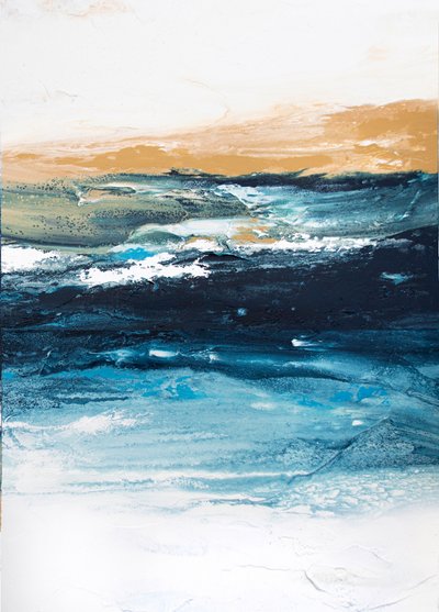 Złote fale oceanu autorstwa Alyson Storms