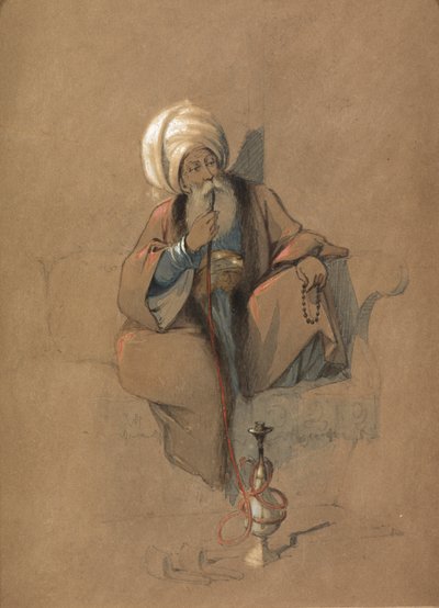 Palacz Huqqa autorstwa Amadeo Preziosi