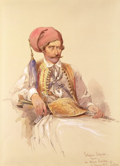 Konstantyn Sisopulos, 1852 r. autorstwa Amadeo Preziosi