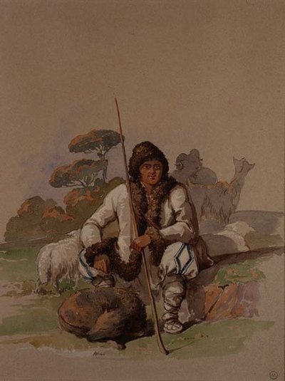 Pasterz, ok.1855 autorstwa Amadeo Preziosi