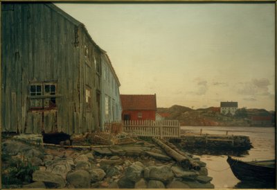 Chata rybaka, Old Hellesund autorstwa Amaldus Nielsen