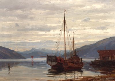 Norwegia  Impreza z Balestrand Impreza z Balestrand autorstwa Amaldus Nielsen
