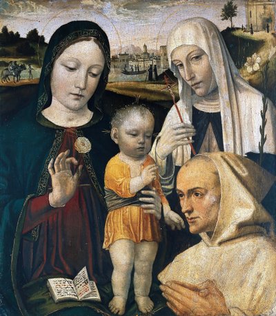 Madonna z Dzieciątkiem, św. 1490. autorstwa Ambrogio Bergognone