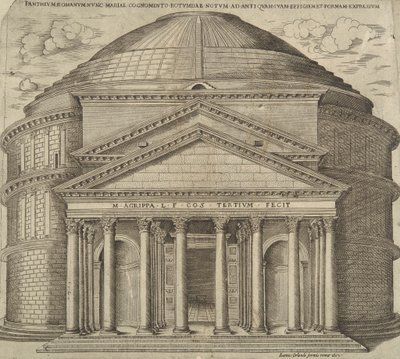 Rzymskie Panteum obecnie znane jako Maryja autorstwa Ambrogio Brambilla