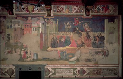 Alegoria Złego Rządu, 1388-40 (patrz także 136325) autorstwa Ambrogio Lorenzetti