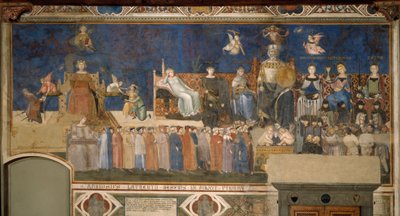 Alegoria dobrego rządu autorstwa Ambrogio Lorenzetti