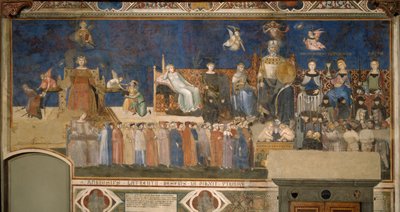 Alegoria Dobrego Rządu Cykl fresków Alegoria Dobrego i Złego Rządu, 1338-1339 autorstwa Ambrogio Lorenzetti