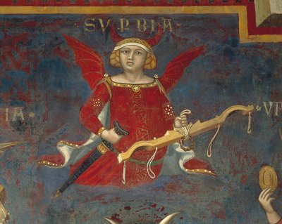 Alegoria złego rządu, fragment z Alegorii dobrego i złego rządu i ich wpływ na miasto i wieś autorstwa Ambrogio Lorenzetti