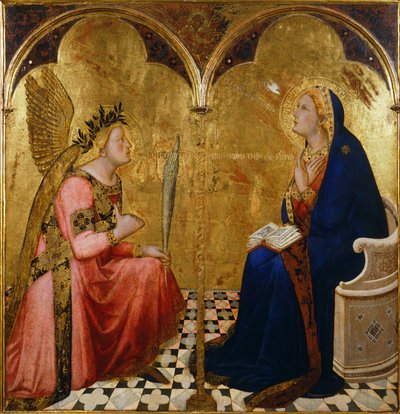 zwiastowanie autorstwa Ambrogio Lorenzetti