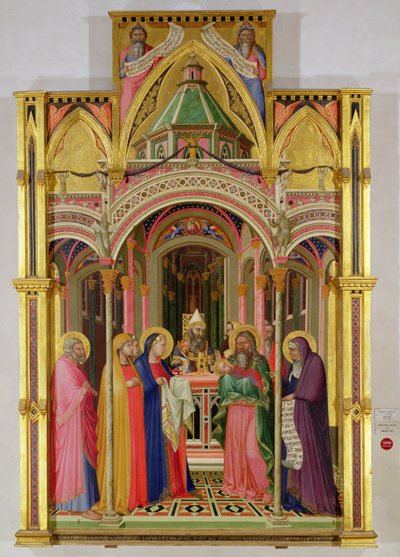 Ofiarowanie w świątyni, 1342 (tempera na panelu) autorstwa Ambrogio Lorenzetti