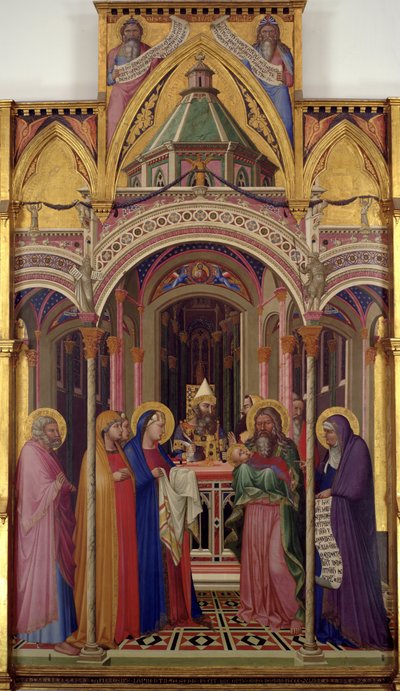 Ofiarowanie w świątyni, 1342 autorstwa Ambrogio Lorenzetti