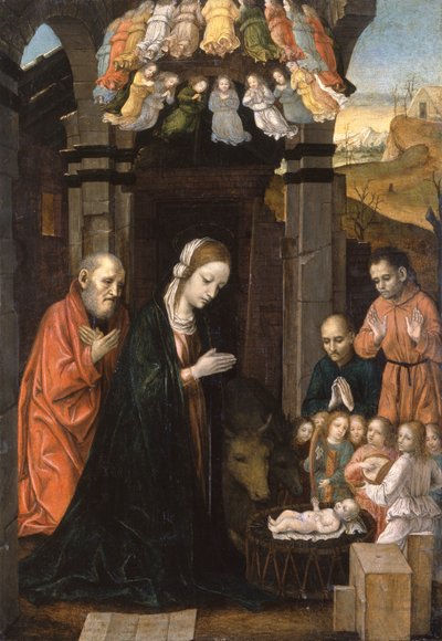 Adoracja pasterzy autorstwa Ambrogio da Fossano (c.1460 1523)