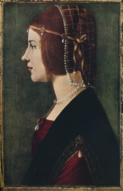 Portret młodej dziewczyny, c1490, 1936 autorstwa Ambrogio de Predis