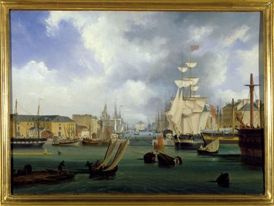 Port Le Havre, Grand Bassin, Louis Garneray, sd. ok. 1820, olej na płótnie, H. 0,330; L. 0,460. CCIP Dz. autorstwa Ambroise Louis Garneray