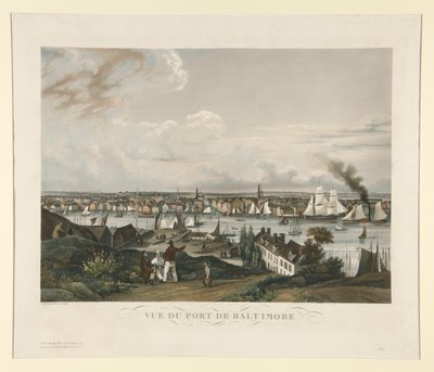 Widok na port Baltimore autorstwa Ambroise Louis Garneray