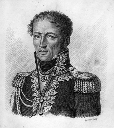 Antoine, hrabia Drouot francuski generał (1774 do 1847) - „” w Portretach francuskich generałów po zwycięstwach i podbojach Francuzów””. Grawerowane przez Ambroise Tardieu w 1818 roku. Kolekcja Stella. autorstwa Ambroise Tardieu