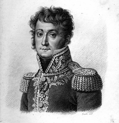 Generał baron Gilbert Desiree Joseph Bachelu. (1777-1849).w „Portrety generałów francuskich”. Grawerowane przez Ambroise Tardieu w 1818 roku. Kolekcja Stella autorstwa Ambroise Tardieu