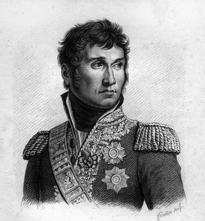 Jean Lannes (1769-1809), książę Montebello, marszałek francuski w „Portretach generałów francuskich po francuskich zwycięstwach i podbojach”. Grawerowane przez Ambroise Tardieu w 1818 roku. Kolekcja Stella. autorstwa Ambroise Tardieu