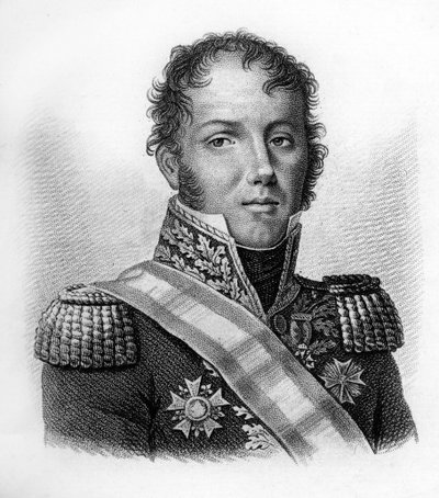Portret generała Dominique Louis Antoine Klein 1759-1845.- w „Portretach generałów francuskich po zwycięstwach i bitwach Francuzów”. Grawerowane przez Ambroise Tardieu w 1818 roku. Kolekcja Stella. autorstwa Ambroise Tardieu